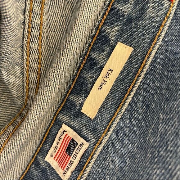 Noend Denim USA Made Kick Flare Jeans Size 25 - Picture 8 of 8